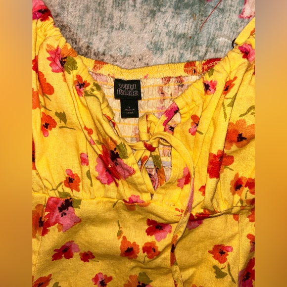 Wild Fable Yellow Flower Dress - Picture 3 of 4
